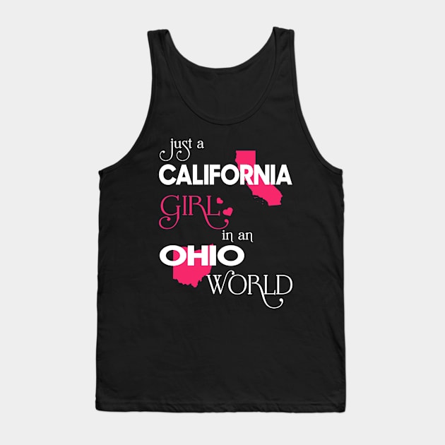 Just California Girl In Ohio World Tank Top by FaustoSiciliancl